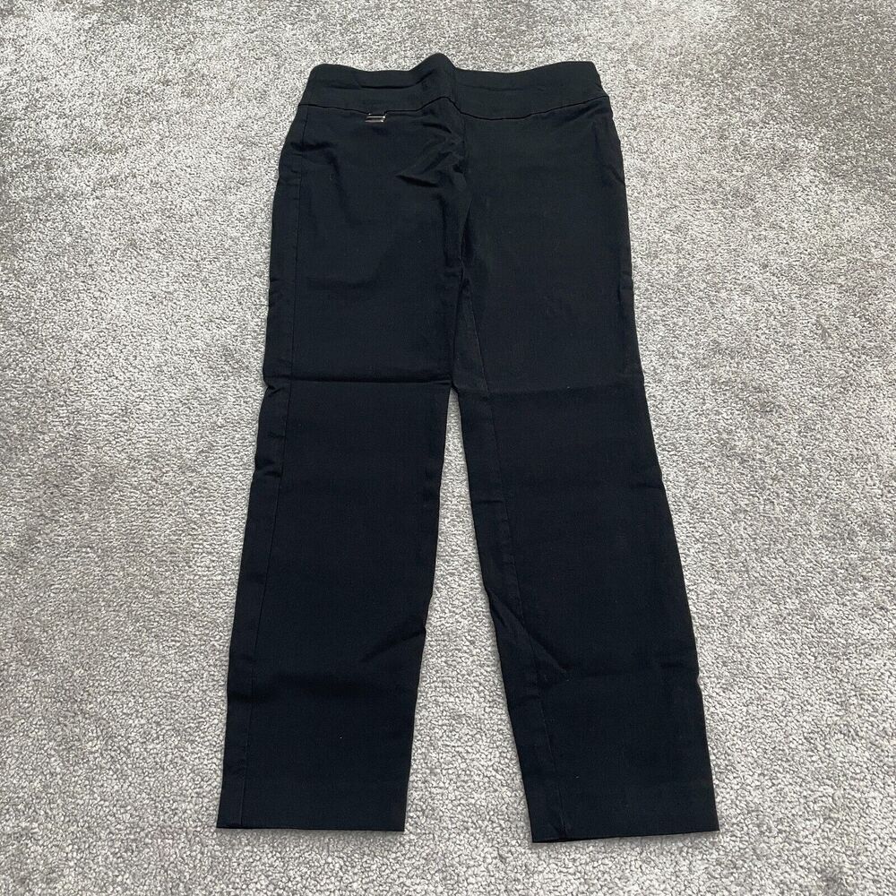 Alfani Cropped Ankle Pants Womens 2PS Black Mid Rise Pull On Casual Work 26x24